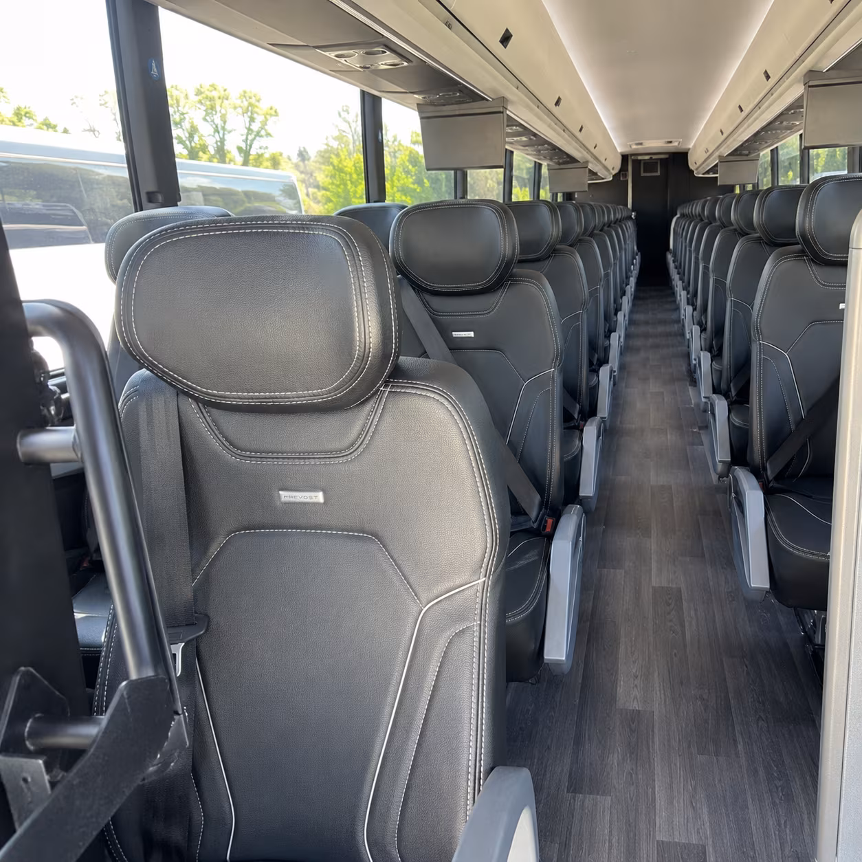 dublin charter bus rental inside